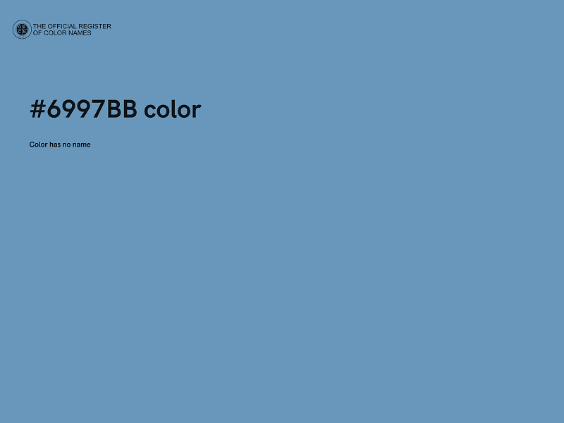 #6997BB color image