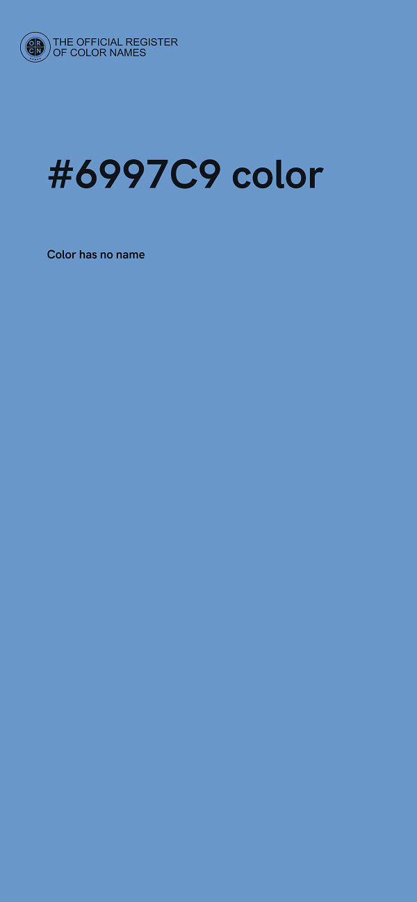 #6997C9 color image