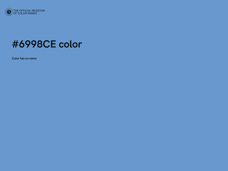 #6998CE color image