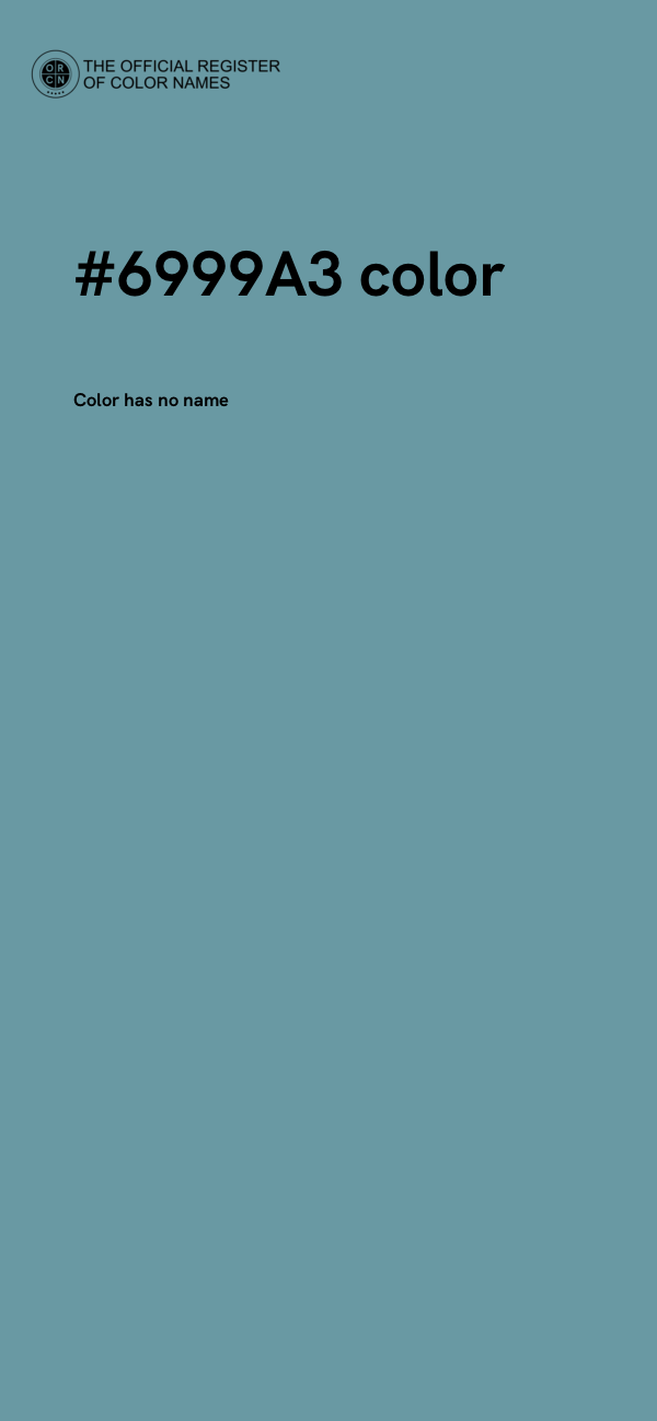 #6999A3 color image