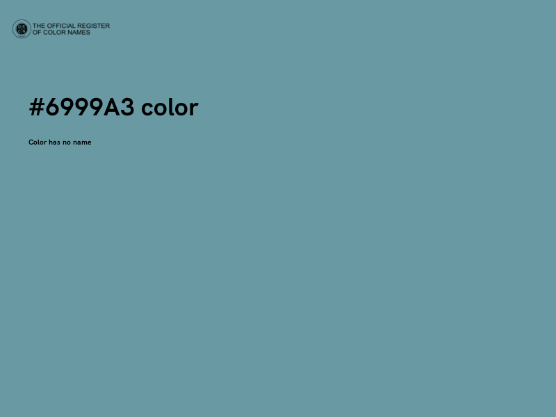 #6999A3 color image