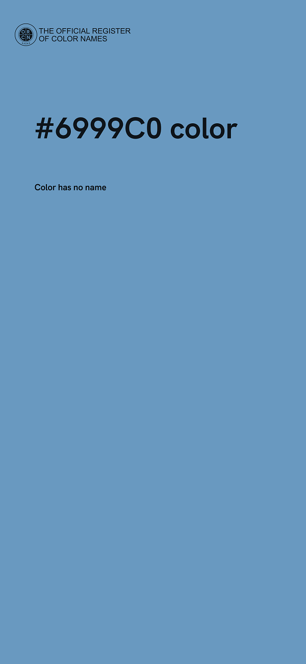 #6999C0 color image