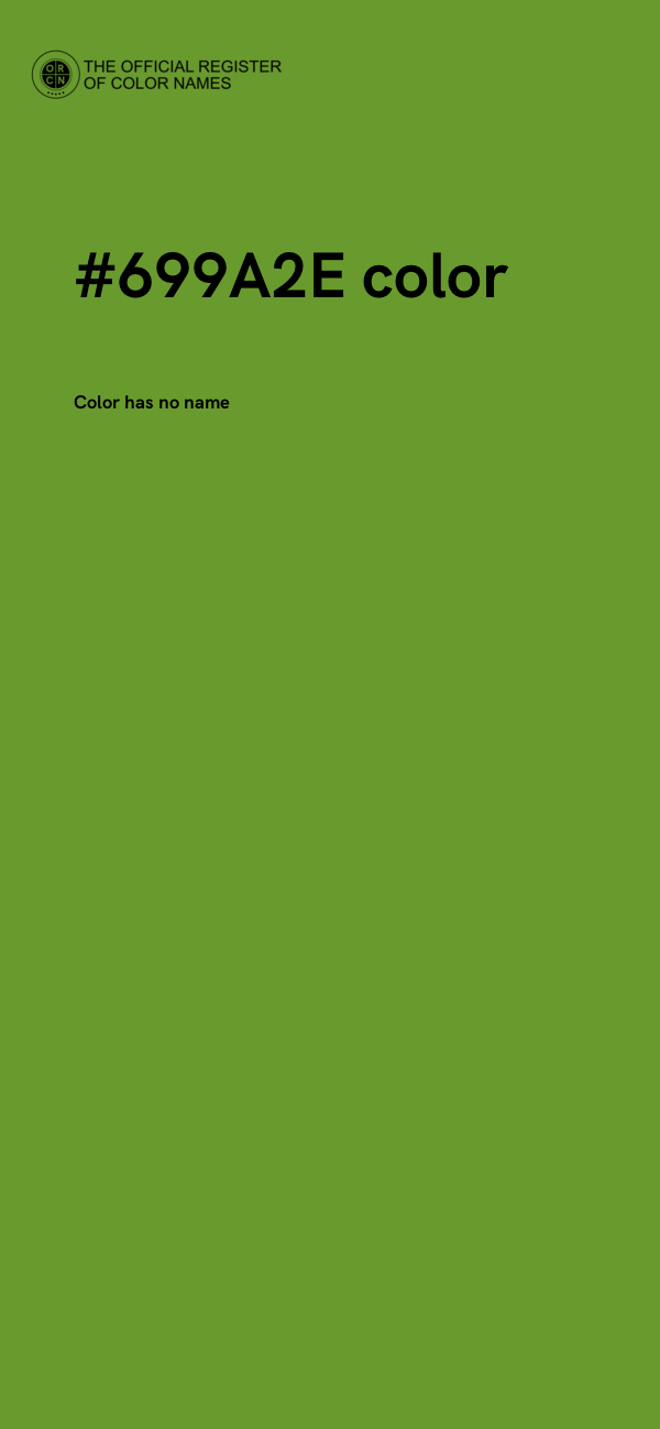 #699A2E color image