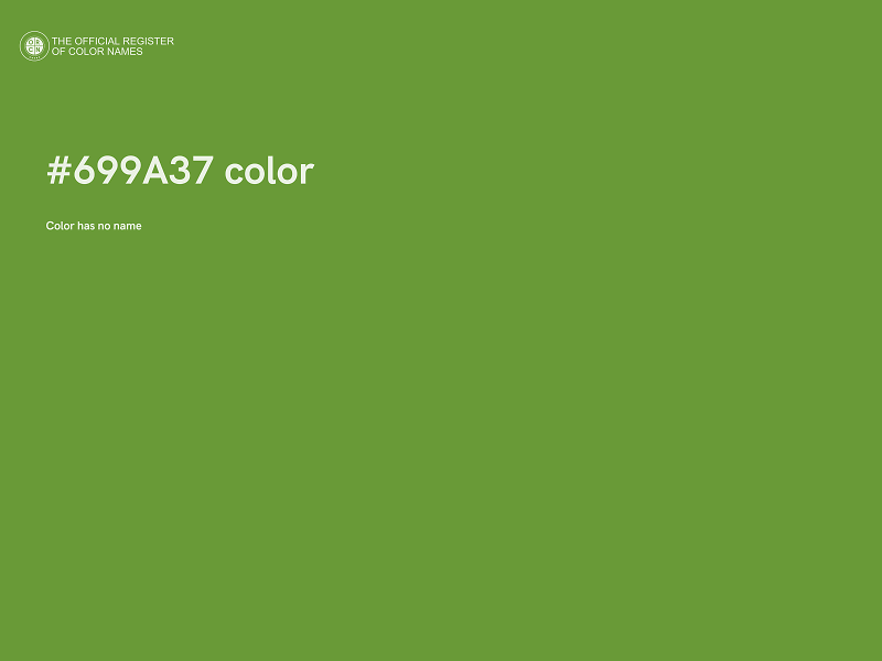 #699A37 color image