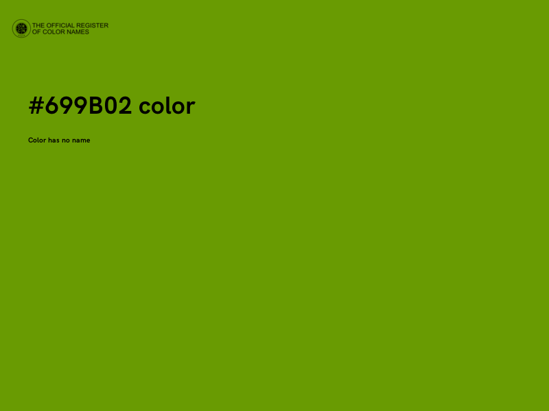 #699B02 color image