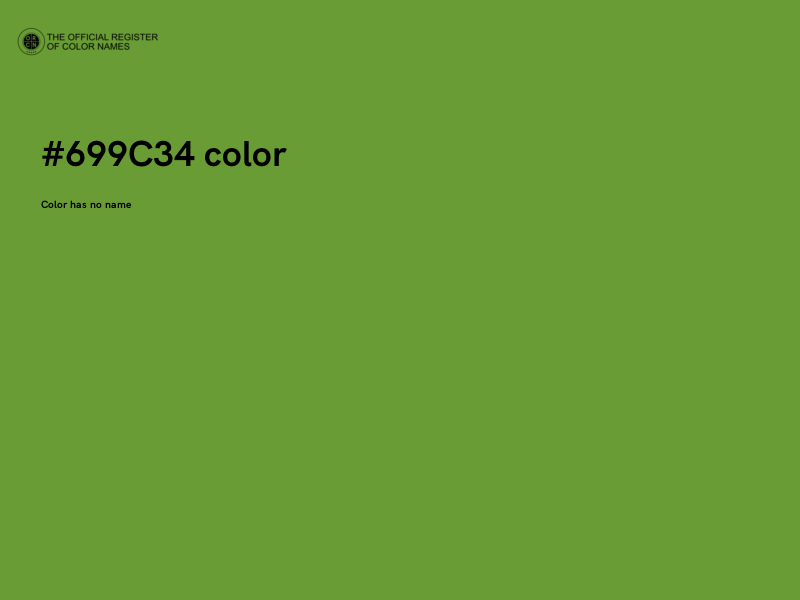 #699C34 color image