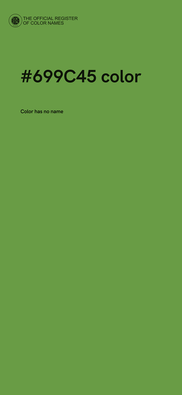 #699C45 color image