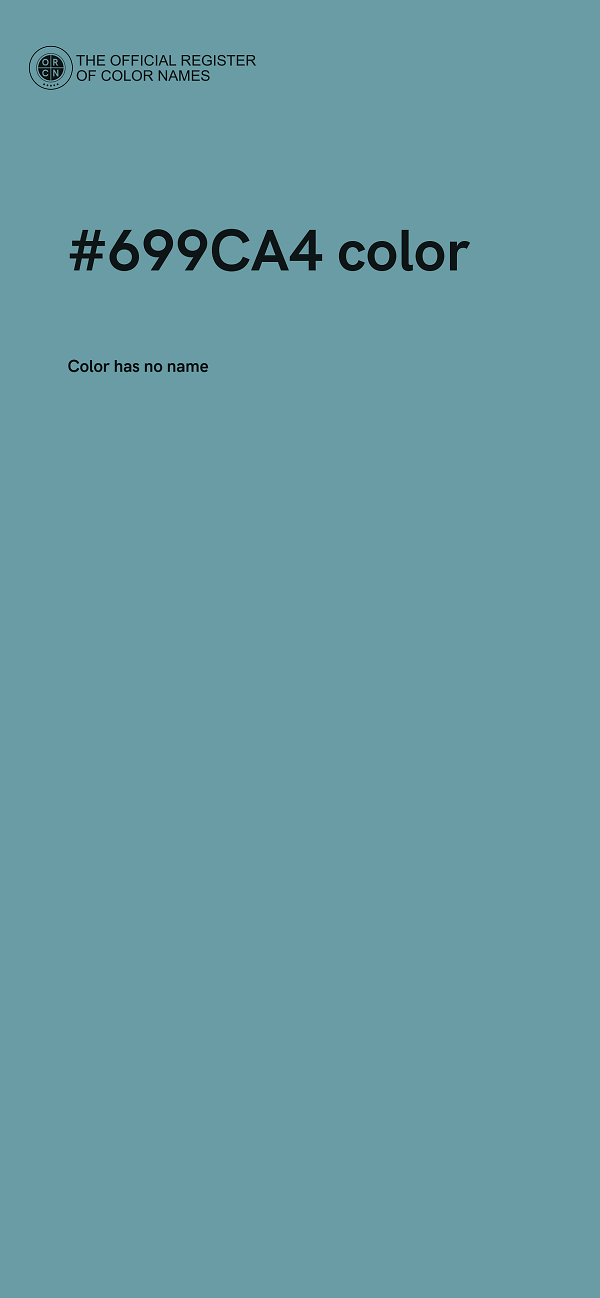 #699CA4 color image