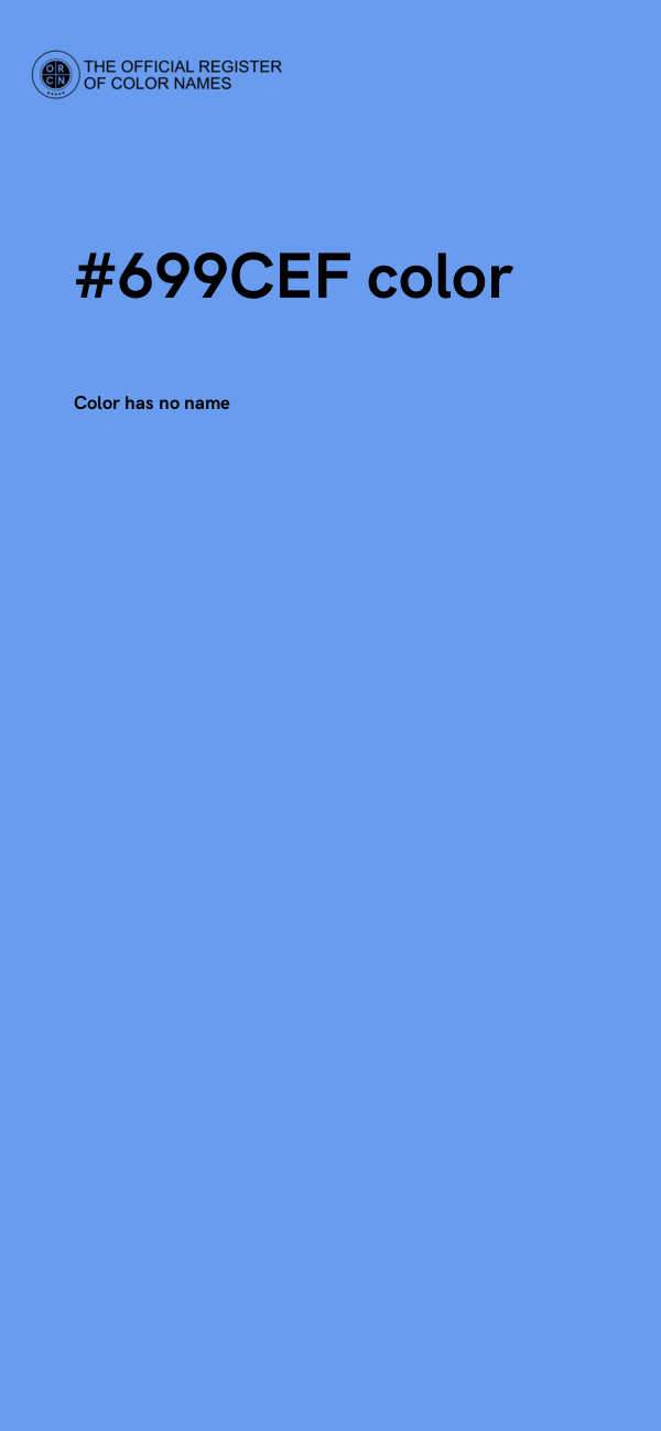 #699CEF color image