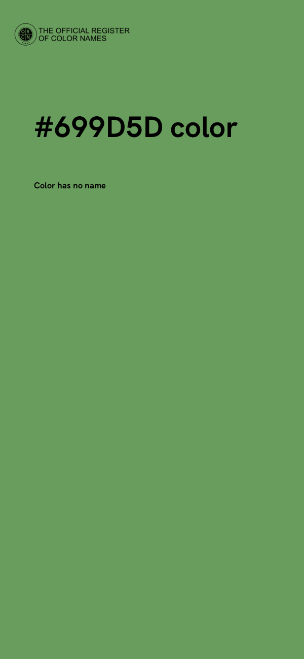 #699D5D color image