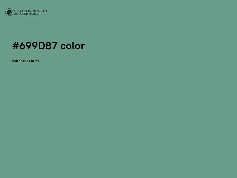 #699D87 color image
