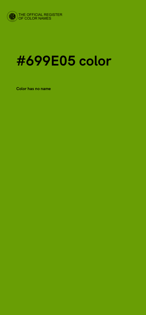 #699E05 color image