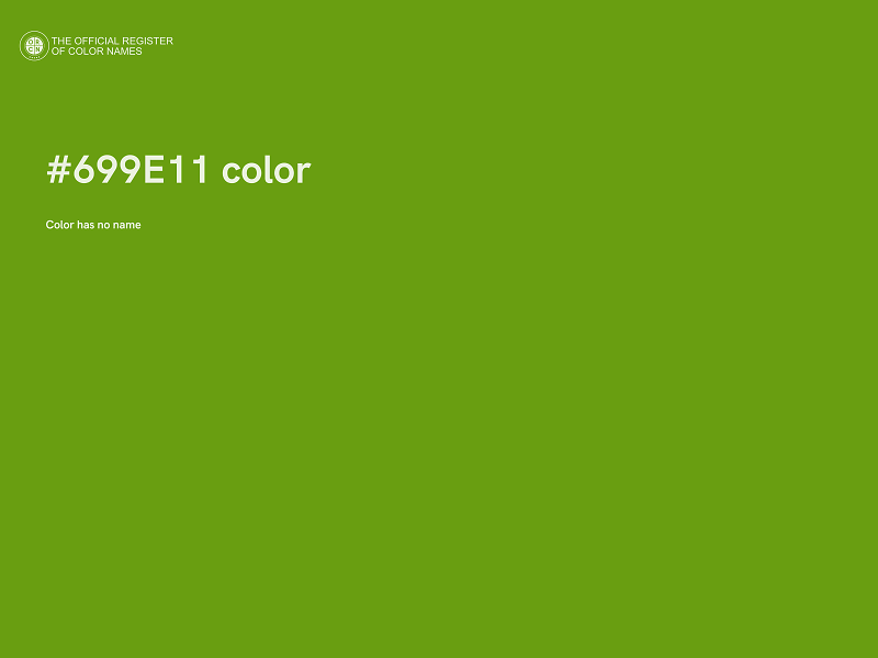 #699E11 color image