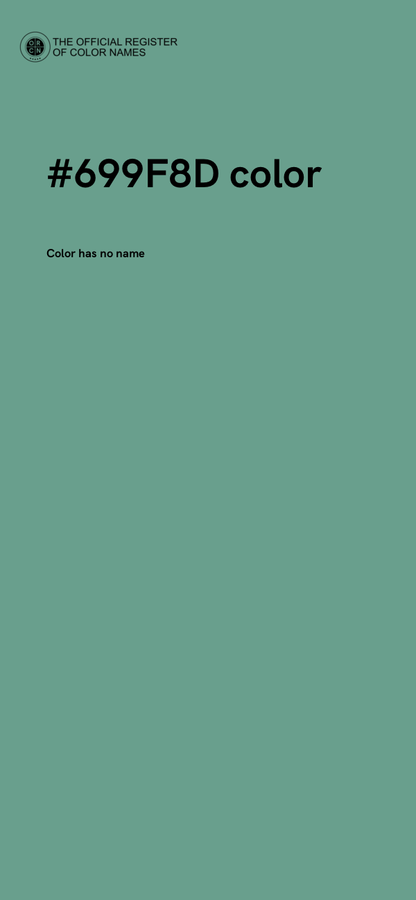 #699F8D color image