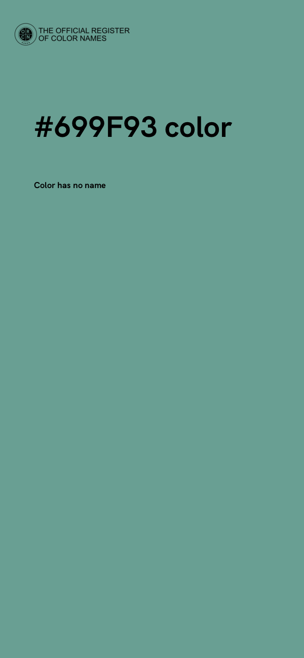 #699F93 color image