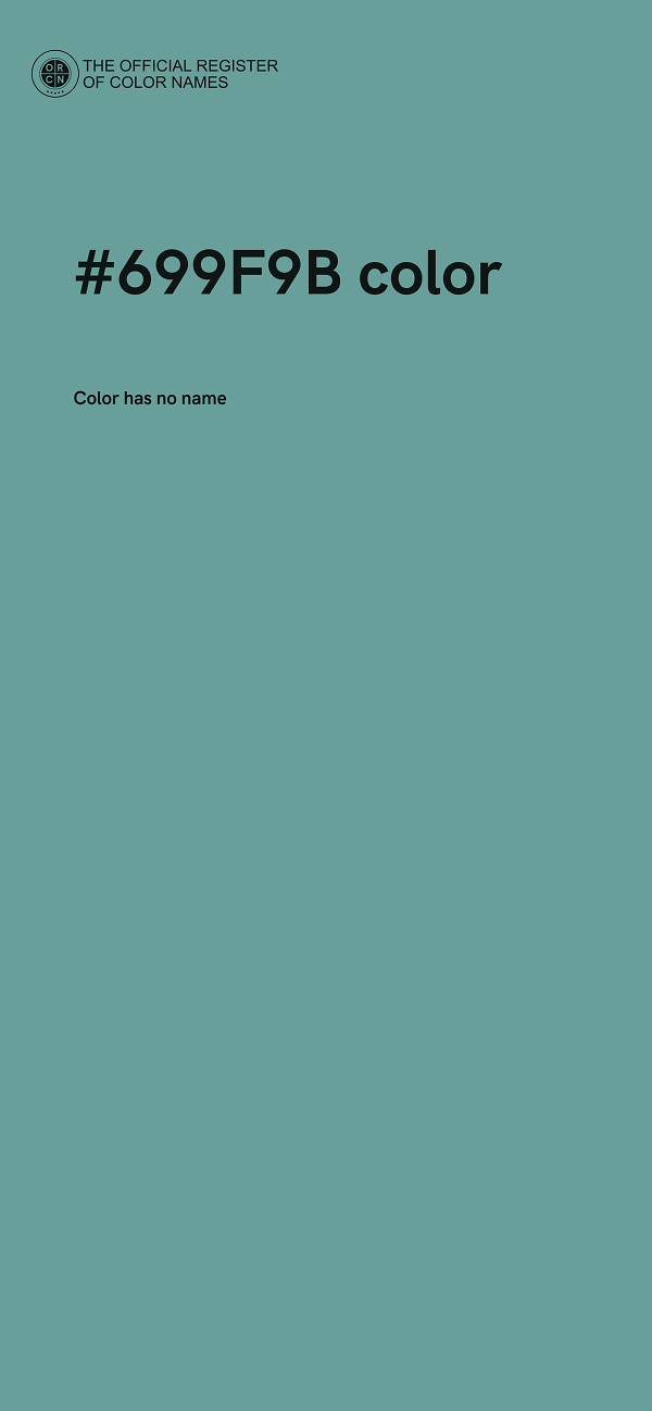 #699F9B color image