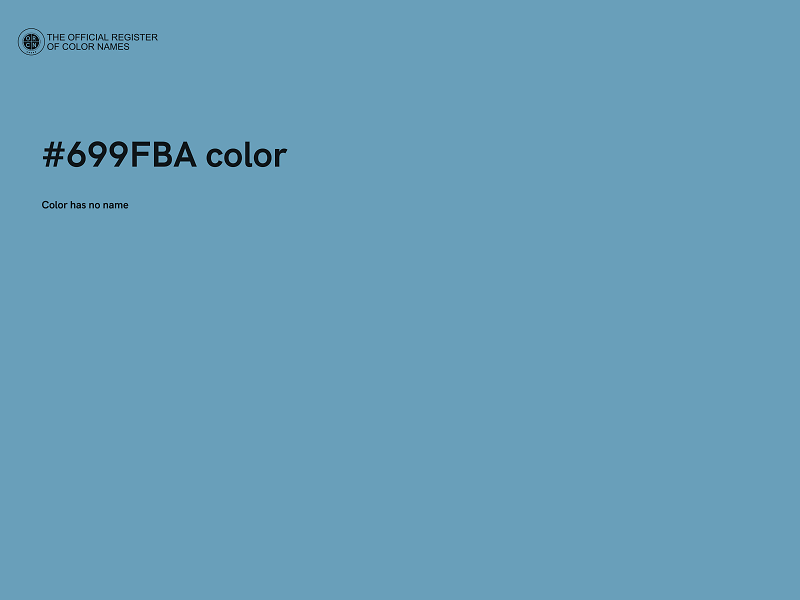 #699FBA color image