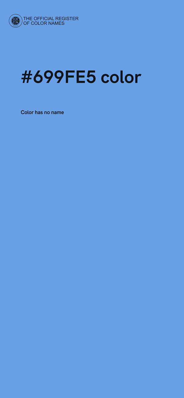 #699FE5 color image
