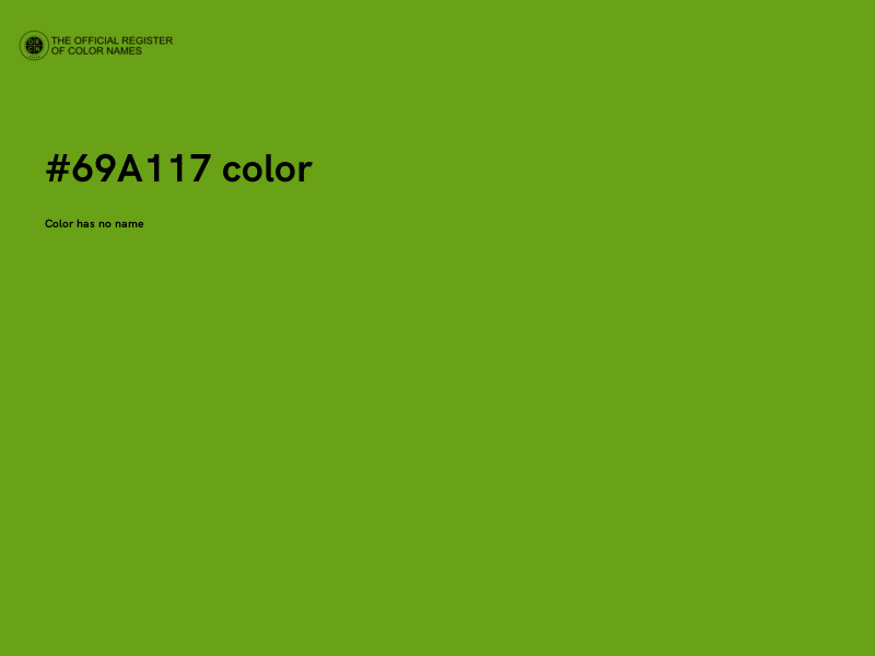 #69A117 color image