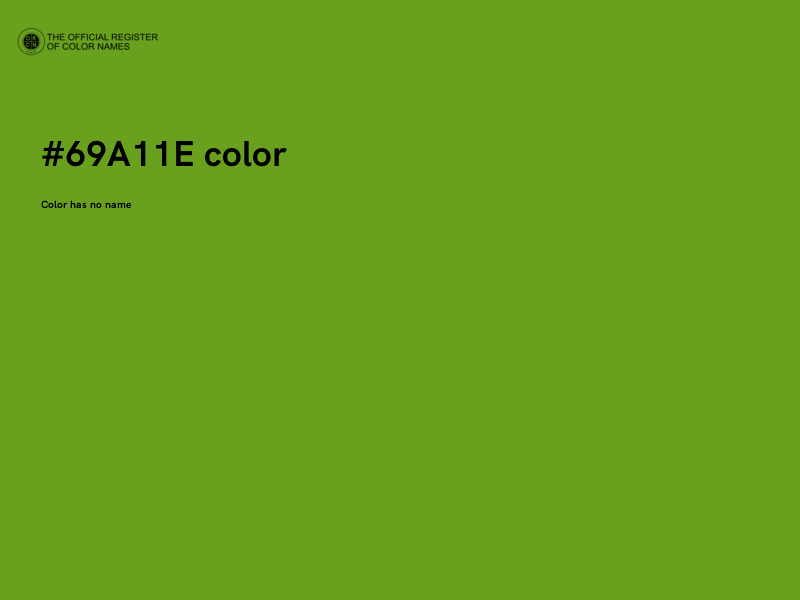 #69A11E color image