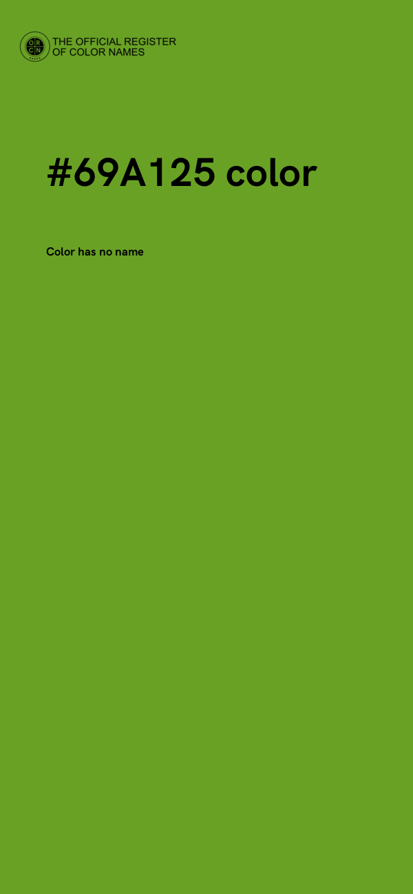 #69A125 color image