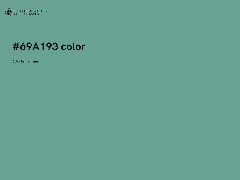 #69A193 color image