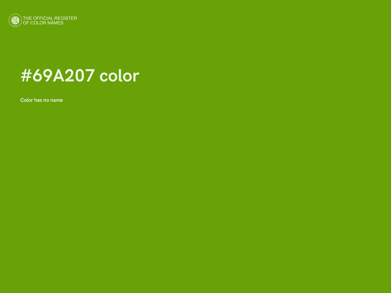 #69A207 color image