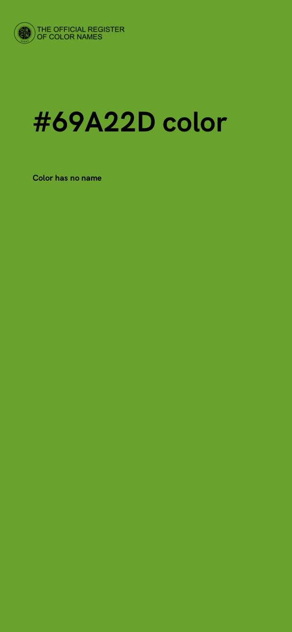 #69A22D color image