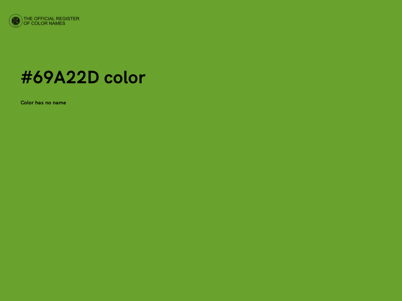 #69A22D color image