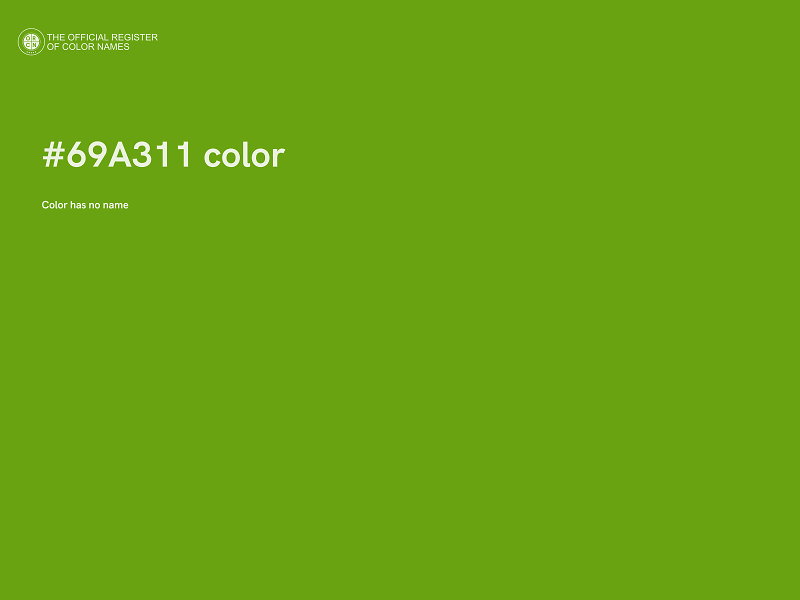 #69A311 color image