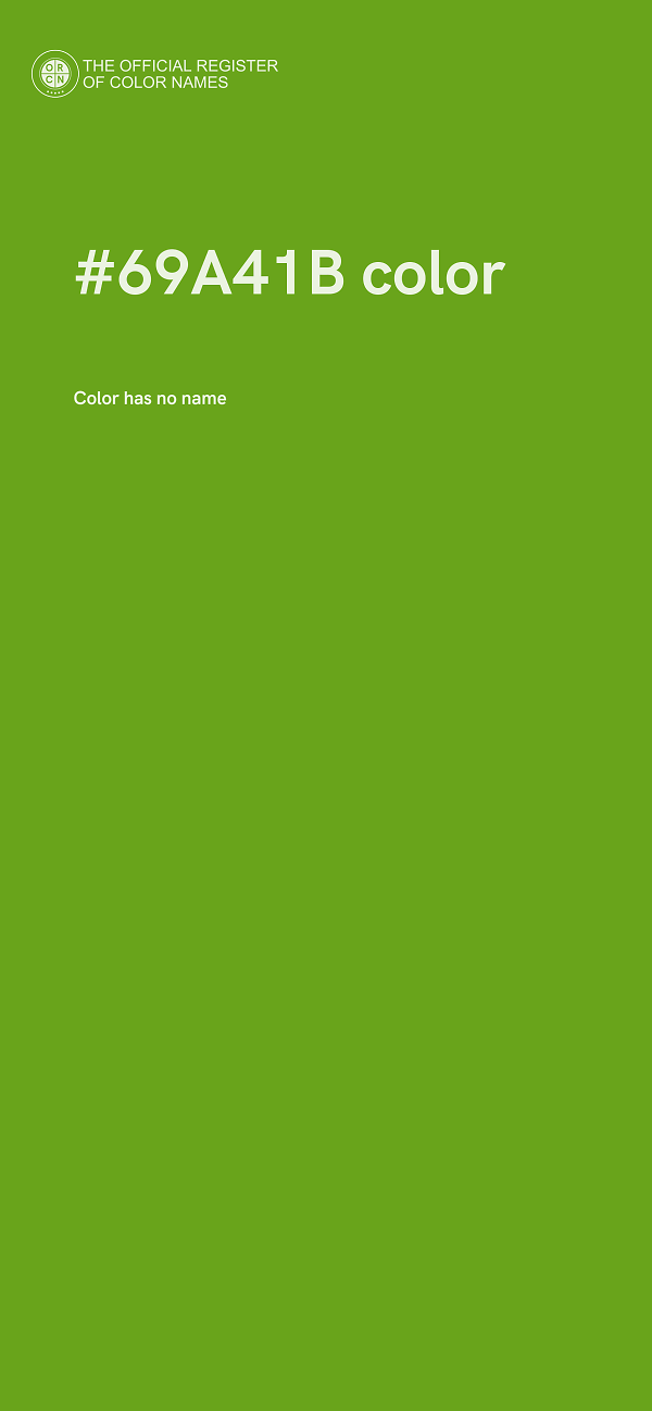 #69A41B color image