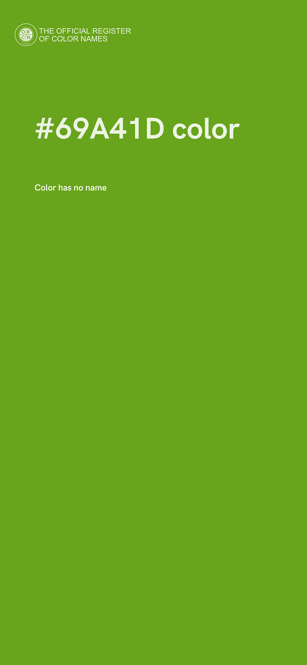 #69A41D color image