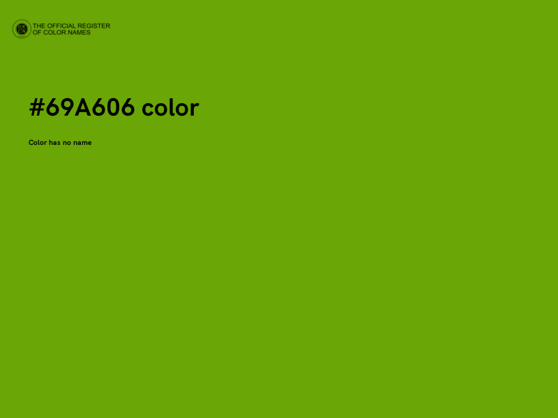 #69A606 color image