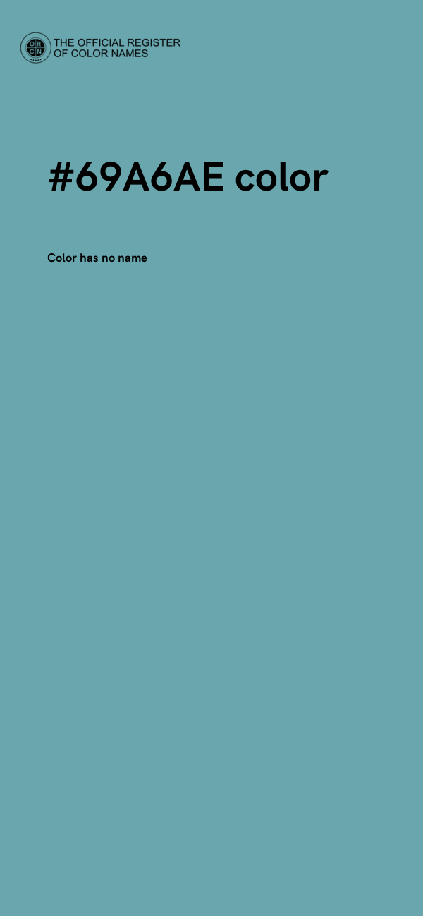 #69A6AE color image