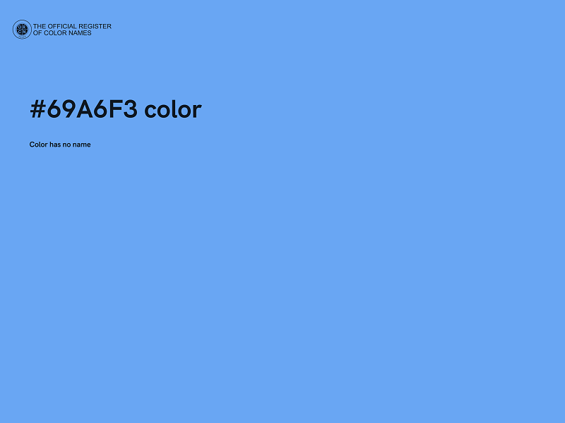 #69A6F3 color image