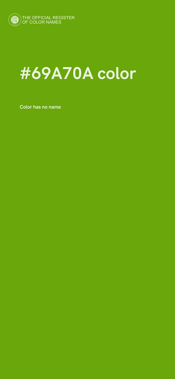 #69A70A color image