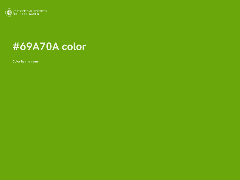#69A70A color image