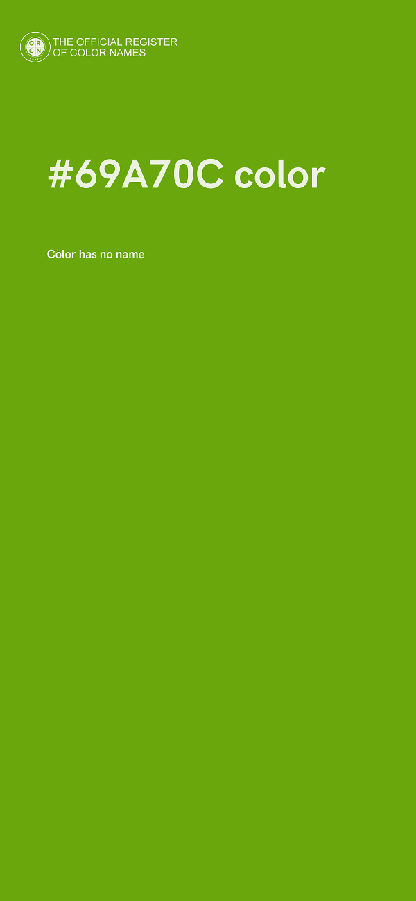#69A70C color image