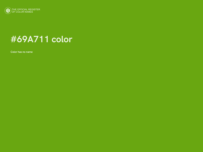 #69A711 color image