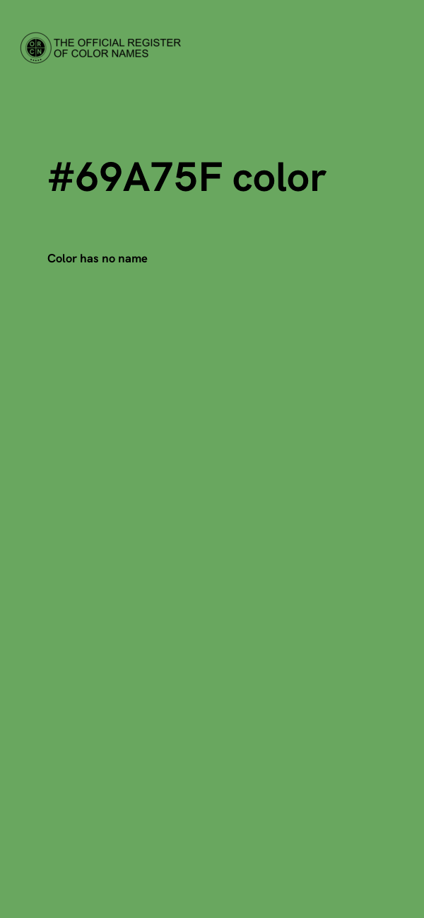 #69A75F color image