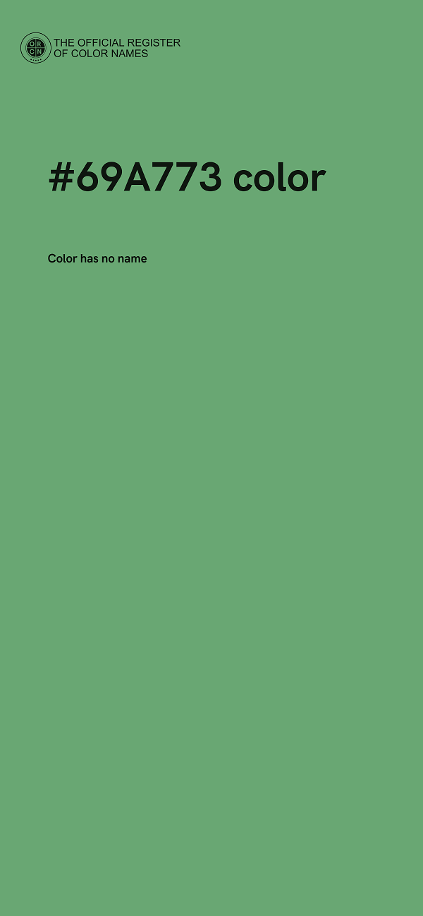 #69A773 color image