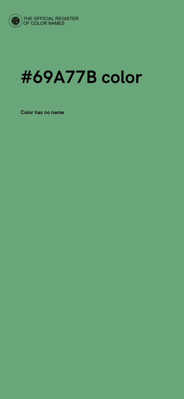 #69A77B color image