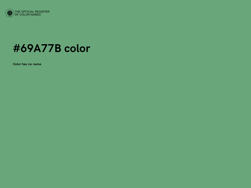 #69A77B color image