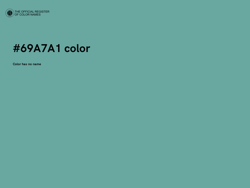 #69A7A1 color image