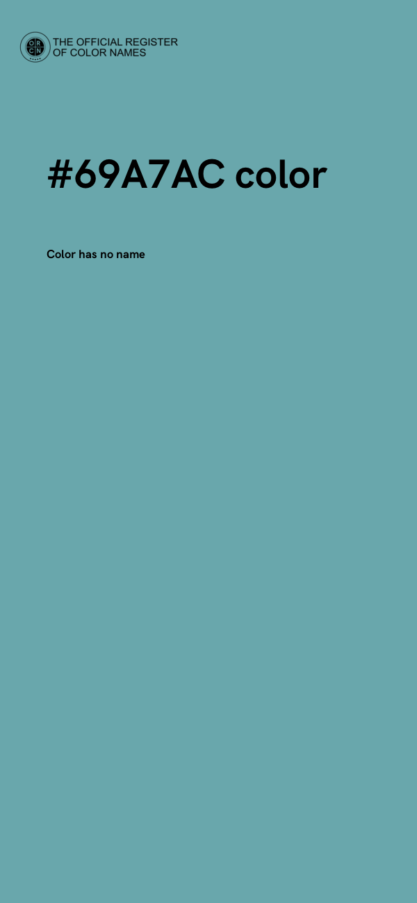#69A7AC color image