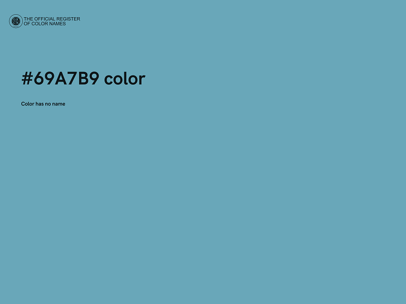 #69A7B9 color image