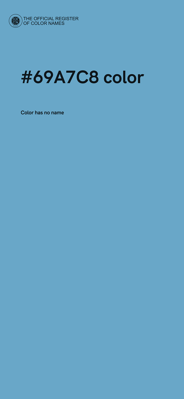 #69A7C8 color image