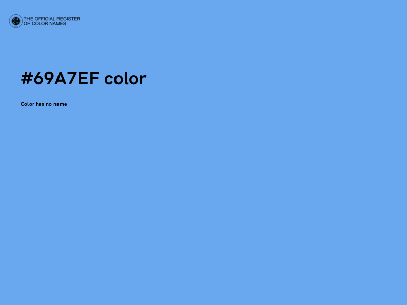 #69A7EF color image