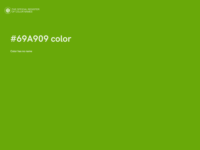#69A909 color image