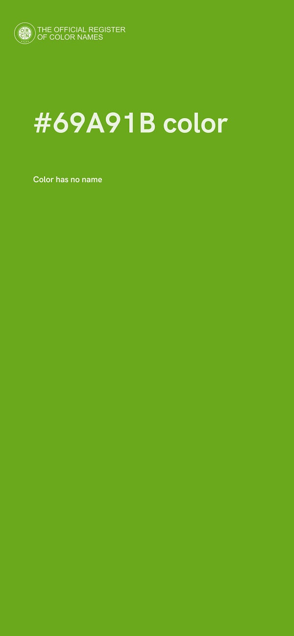 #69A91B color image